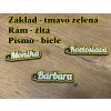 Kľúčenka s vlastným menom / textom V1 Farba: Zelená, Materiál: PeTG Kľúčenka s vlastným menom / textom V1 Farba: Zelená, Materiál: PeTG