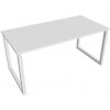 Hobis Pracovný stôl UNI O, 160x75,5x80 cm, biela/biela Hobis Pracovný stôl UNI O, 160x75,5x80 cm, biela/biela
