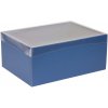 Darčeková krabica s priehľadným vekom 350x250x150/35 mm, modrá Darčeková krabica s priehľadným vekom 350x250x150/35 mm, modrá