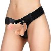 Ouch! Realistic Leather Strap-On 18 cm - Pripínaci Penis Ouch! Realistic Leather Strap-On 18 cm - Pripínaci Penis