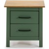 Zelený drevený nočný stolík Marckeric Miranda Zelený drevený nočný stolík Marckeric Miranda