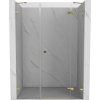 MEXEN/S - Lunar sprchové dvere krídlové pravé 145, transparent, zlatá 834S-145-050-50-00-P MEXEN/S - Lunar sprchové dvere krídlové pravé 145, transparent, zlatá 834S-145-050-50-00-P