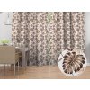 Biante Bavlnený záves Sandra SA-498 Hnedé listy monstery na bielom 150x210 cm Biante Bavlnený záves Sandra SA-498 Hnedé listy monstery na bielom 150x210 cm