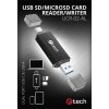 Čtečka karet C-tech UCR-02-AL, USB 3.0 TYPE A/ TYPE C, SD/micro SD Čtečka karet C-tech UCR-02-AL, USB 3.0 TYPE A/ TYPE C, SD/micro SD