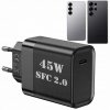 Nabíjačka 45W pre Samsung Galaxy S23 S24 S25 Plus ULTRA + USBC kábel Nabíjačka 45W pre Samsung Galaxy S23 S24 S25 Plus ULTRA + USBC kábel