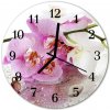 Nástenné sklenené hodiny Orchidea fi 30 cm Nástenné sklenené hodiny Orchidea fi 30 cm