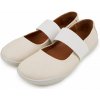 Vlnka kožené barefoot baleríny s gumou Dara krémové Vlnka kožené barefoot baleríny s gumou Dara krémové
