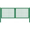 EKOfence Brána 2kr. OPTIM ZnPVC 3600x1250mm, zelená 16405