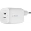 Belkin 65W dual napájací adaptér biely WCH013vfWH Belkin 65W dual napájací adaptér biely WCH013vfWH