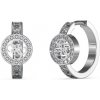Guess Módne oceľové náušnice s kryštálmi Huggie Me JUBE03138JWRHT/U