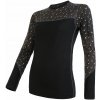 Dámske tričko dl.rukáv SENSOR MERINO IMPRESS čierna/pattern L Dámske tričko dl.rukáv SENSOR MERINO IMPRESS čierna/pattern L
