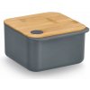 Zeller Dóza na potraviny s bambusovým víkem šedá 1100 ml, 15,4 × 14,1 × 8,2 cm Zeller Dóza na potraviny s bambusovým víkem šedá 1100 ml, 15,4 × 14,1 × 8,2 cm