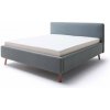 Sivomodrá čalúnená dvojlôžková posteľ s úložným priestorom s roštom 180x200 cm Mattis – Meise Möbel Sivomodrá čalúnená dvojlôžková posteľ s úložným priestorom s roštom 180x200 cm Mattis – Meise Möbel