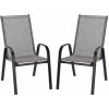 Garden Line Sada 2 zahradních židlí TITANIUM šedá