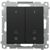 Vypínač dvojitý 2-pólový (2+2) 10AX/250V (SS) čierna matná SIMON55 (Simon) Vypínač dvojitý 2-pólový (2+2) 10AX/250V (SS) čierna matná SIMON55 (Simon)