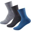 Devold ponožky Daily Medium Sock 3 Pack Indigo Mix