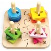 Hape Montessori drevené puzzle Peg Puzzle Hape Montessori drevené puzzle Peg Puzzle