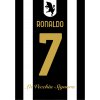 Superfutbal Maketa dresu Juventus Turín, čiena / biela Rozmer: A4, Meno a číslo: Ronaldo 7 Superfutbal Maketa dresu Juventus Turín, čiena / biela Rozmer: A4, Meno a číslo: Ronaldo 7