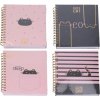 Notes špirála linajkový mačka 15x21cm,100strán - Notes špirála linajkový mačka 15x21cm,100strán -
