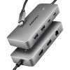 AXAGON HMC-CUB83X2, USB 10Gbps húb, 2x USB-A, USB-C, HDMI a DP 4k/144Hz, RJ-45, PD 100W, kábel 15cm HMC-CUB83X2 AXAGON HMC-CUB83X2, USB 10Gbps húb, 2x USB-A, USB-C, HDMI a DP 4k/144Hz, RJ-45, PD 100W, kábel 15cm HMC-CUB83X2