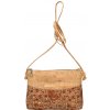 Korková ľahká crossbody dámska kabelka MSR17 hnedá