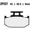 Zadné brzdové doštičky / obloženie Nissin Kawasaki KX 500 E6-E7 1994 - 1995 směs ST Zadné brzdové doštičky / obloženie Nissin Kawasaki KX 500 E6-E7 1994 - 1995 směs ST