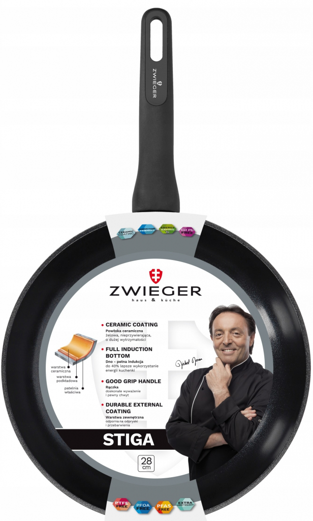 ZWIEGER Enviro keramická nepriľnavá panvica 28 cm