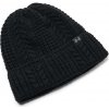 Dámska zimná čiapka Under Armour, HALFTIME CABLE KNIT BEANIE čierna OSFM Dámska zimná čiapka Under Armour, HALFTIME CABLE KNIT BEANIE čierna OSFM