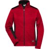 James & Nicholson Mikina Strong JN 861 na zip, pletená, fleecová, dámská COT020861l7514-red melange 4XL Melír červená/černá James & Nicholson Mikina Strong JN 861 na zip, pletená, fleecová, dámská COT020861l7514-red melange 4XL Melír červená/černá