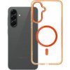 Kryt na Samsung Galaxy A56 Frame Clear Hybrid Mag Cover s MagSafe Hermes Orange Kryt na Samsung Galaxy A56 Frame Clear Hybrid Mag Cover s MagSafe Hermes Orange