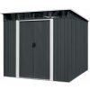 Záhradný domček Strend Pro, plechový, antracit, 238x199x202 cm Záhradný domček Strend Pro, plechový, antracit, 238x199x202 cm