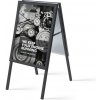 Jansen Display s.r.o. Zákaznícky pútač 500x700 mm, čierny, ostré rohy Jansen Display s.r.o. Zákaznícky pútač 500x700 mm, čierny, ostré rohy