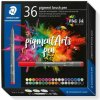 Staedtler Pigment brush 371 rôznych farieb 36 ks