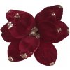 POINSETIA vianočná ruža zamat KORÁLOVO-ZLATÁ 28cm POINSETIA vianočná ruža zamat KORÁLOVO-ZLATÁ 28cm