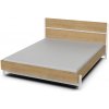 Wilsondo Manželská posteľ Draft 160x200 - dub/biela Wilsondo Manželská posteľ Draft 160x200 - dub/biela