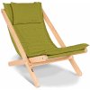 MarLiving Skladacie lehátko BREEZIO 02 z masívu/zelené MarLiving Skladacie lehátko BREEZIO 02 z masívu/zelené