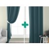 Textilomanie 2x Tyrkysový záves OXFORD 140x250 cm Textilomanie 2x Tyrkysový záves OXFORD 140x250 cm
