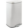 Spirella pedálový odpadkový kôš AKIRA matná biela oceľ soft-close 30 L 10.21567 Spirella pedálový odpadkový kôš AKIRA matná biela oceľ soft-close 30 L 10.21567