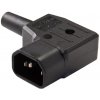 Konektor síťový 230V/M zahnutý 90 stupňů IEC C14 CS220/m90 Konektor síťový 230V/M zahnutý 90 stupňů IEC C14 CS220/m90
