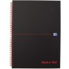 Oxford Black n Red Notebook A4 Linajkový