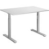 AlzaErgo Fixed Table FT1 sivý + Stolová doska TTE-12 120 × 80 cm biely laminát AlzaErgo Fixed Table FT1 sivý + Stolová doska TTE-12 120 × 80 cm biely laminát
