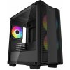DEEPCOOL skříň CC360 ARGB / MicroATX / 3x120 ARGB fan / USB 2.0 / USB 3.0 / tvrzené sklo / černá R-CC360-BKAPM3-G-1 DEEPCOOL skříň CC360 ARGB / MicroATX / 3x120 ARGB fan / USB 2.0 / USB 3.0 / tvrzené sklo / černá R-CC360-BKAPM3-G-1