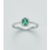 Smaragdový prsteň Miluna z bieleho zlata LID3272 Smaragdový prsteň Miluna z bieleho zlata LID3272