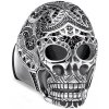 Thomas Sabo Prsten Maorská lebka TR2132 643 11 Sterling silver blac Thomas Sabo Prsten Maorská lebka TR2132 643 11 Sterling silver blac