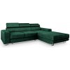 Rohová rozkladacia sedačka s úložným priestorom Noto - zelená Strana: Pravá Rohová rozkladacia sedačka s úložným priestorom Noto - zelená Strana: Pravá
