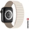 SWISSTEN SILICONE BAND FOR APPLE WATCH - MAGNETIC 42 / 44 / 45 / 49 mm WHITE / CAPPUCCINO 46000515