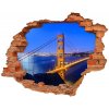 Samolepiaca nálepka na stenu Bridge v san franciscu 90x70 cm Samolepiaca nálepka na stenu Bridge v san franciscu 90x70 cm
