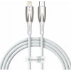 Kabel USB-C pro Lightning Baseus řady Glimmer, 20 W, 1 m (bílý) Kabel USB-C pro Lightning Baseus řady Glimmer, 20 W, 1 m (bílý)