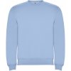 Clasica unisex sveter s výstrihom crewneck modrá sky