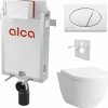 Alcadrain Set modul na stenu, WC Pro, sedadlo s tlačidlom, biela M70 KAE059 1 set Alcadrain Set modul na stenu, WC Pro, sedadlo s tlačidlom, biela M70 KAE059 1 set